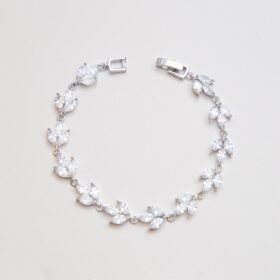 Bracelet pour mariée élégant cristal Zircon « Cassiopeia »